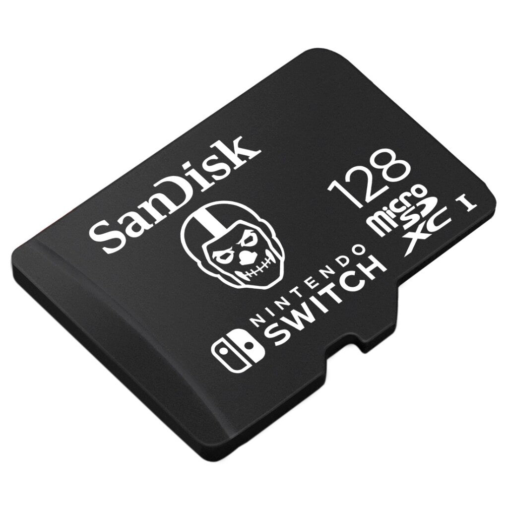 Sandisk Microsdxc Extreme Gaming 128Gb Nintendo Licensed Fortnite Skull Trooper