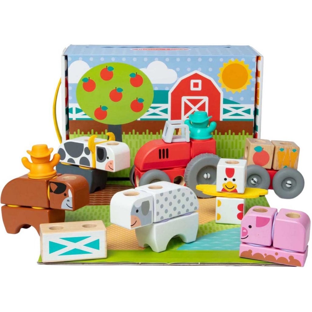 Melissa & Doug Melissa &Amp; Doug Blockables Boerderij Speelset 56-Delig