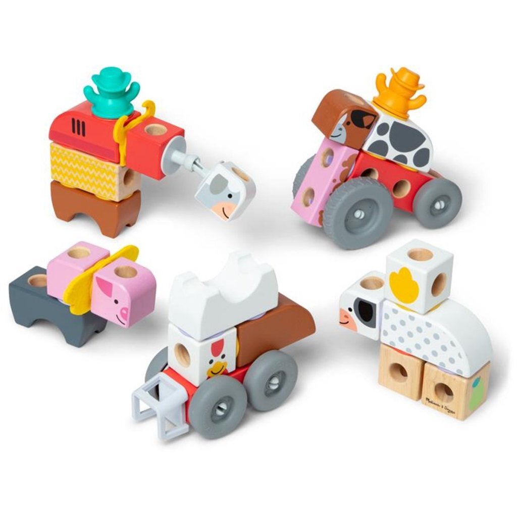 Melissa & Doug Melissa &Amp; Doug Blockables Boerderij Speelset 56-Delig