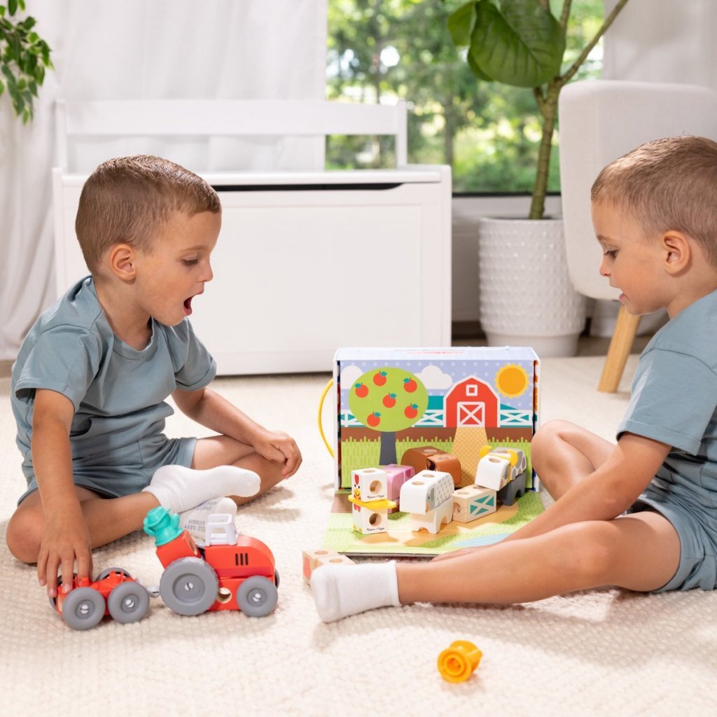 Melissa & Doug Melissa &Amp; Doug Blockables Boerderij Speelset 56-Delig