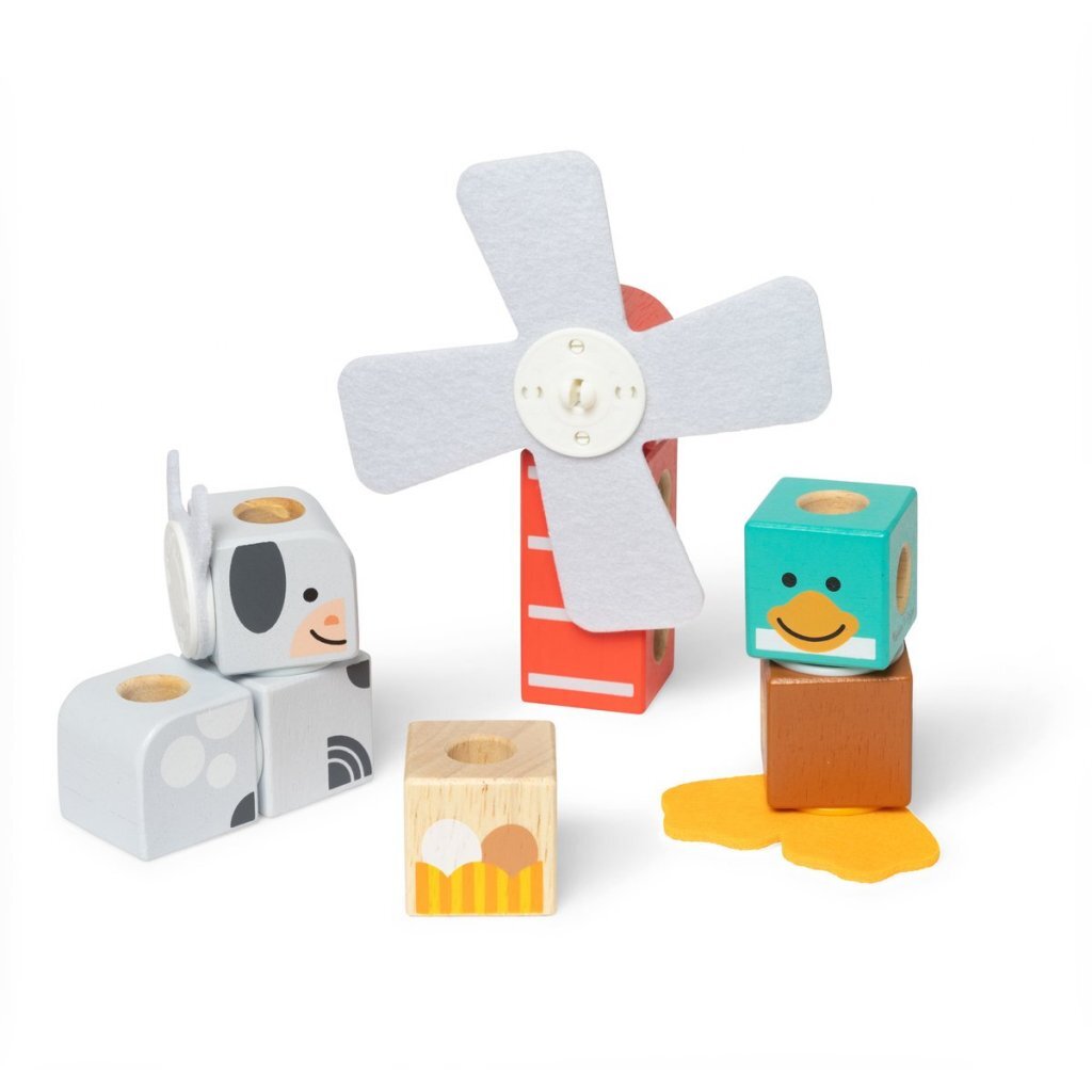 Melissa & Doug Melissa &Amp; Doug Blockables Boerderijdieren