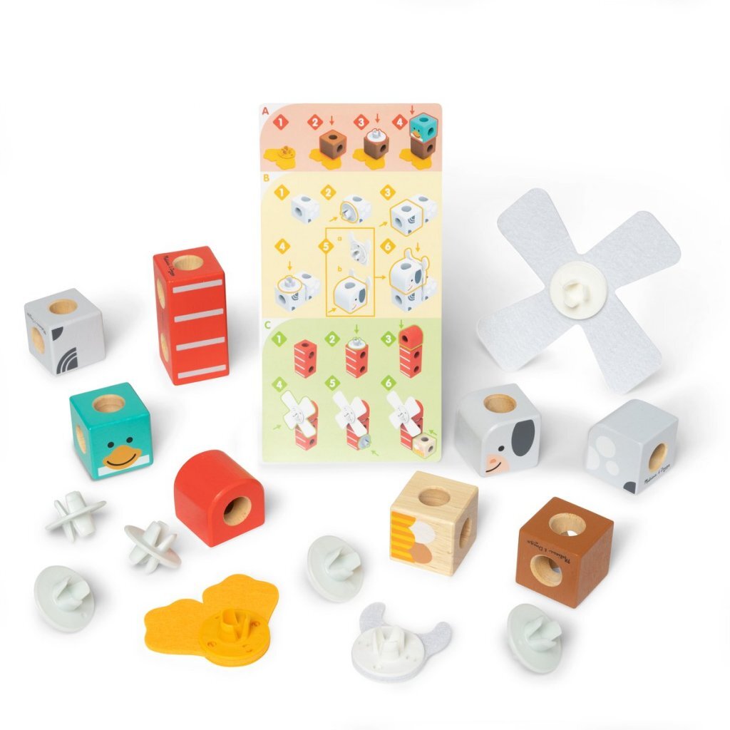 Melissa & Doug Melissa &Amp; Doug Blockables Boerderijdieren