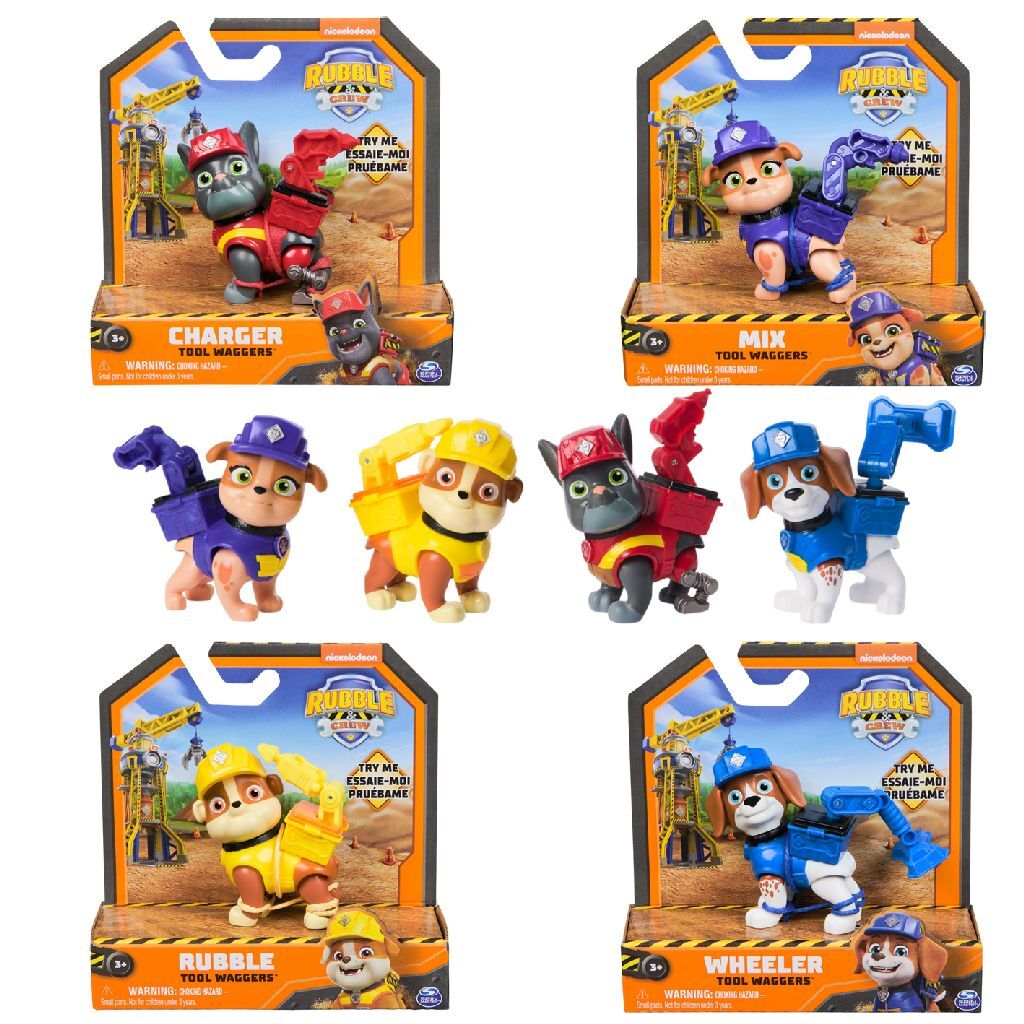 Paw Patrol Rubble And Crew Action Pup Assorti