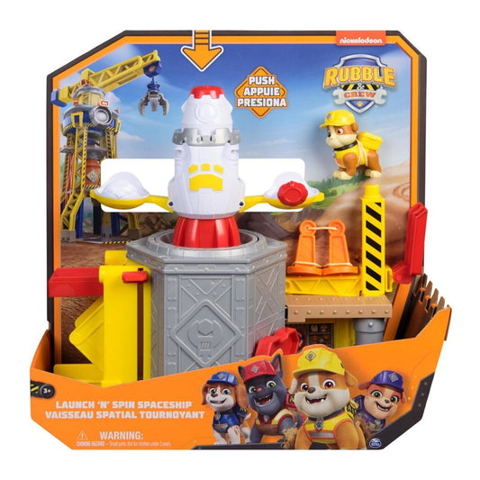 Paw Patrol Rubble &Amp; Crew Launch And Spin Spaceship
