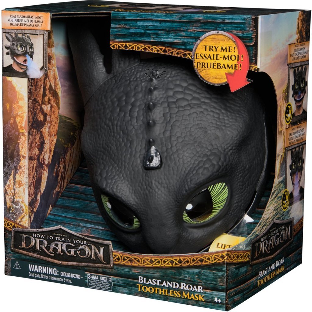 Overige Merken Dreamworks How To Train Your Dragon Blast And Roar Toothless Masker + Licht En Geluid