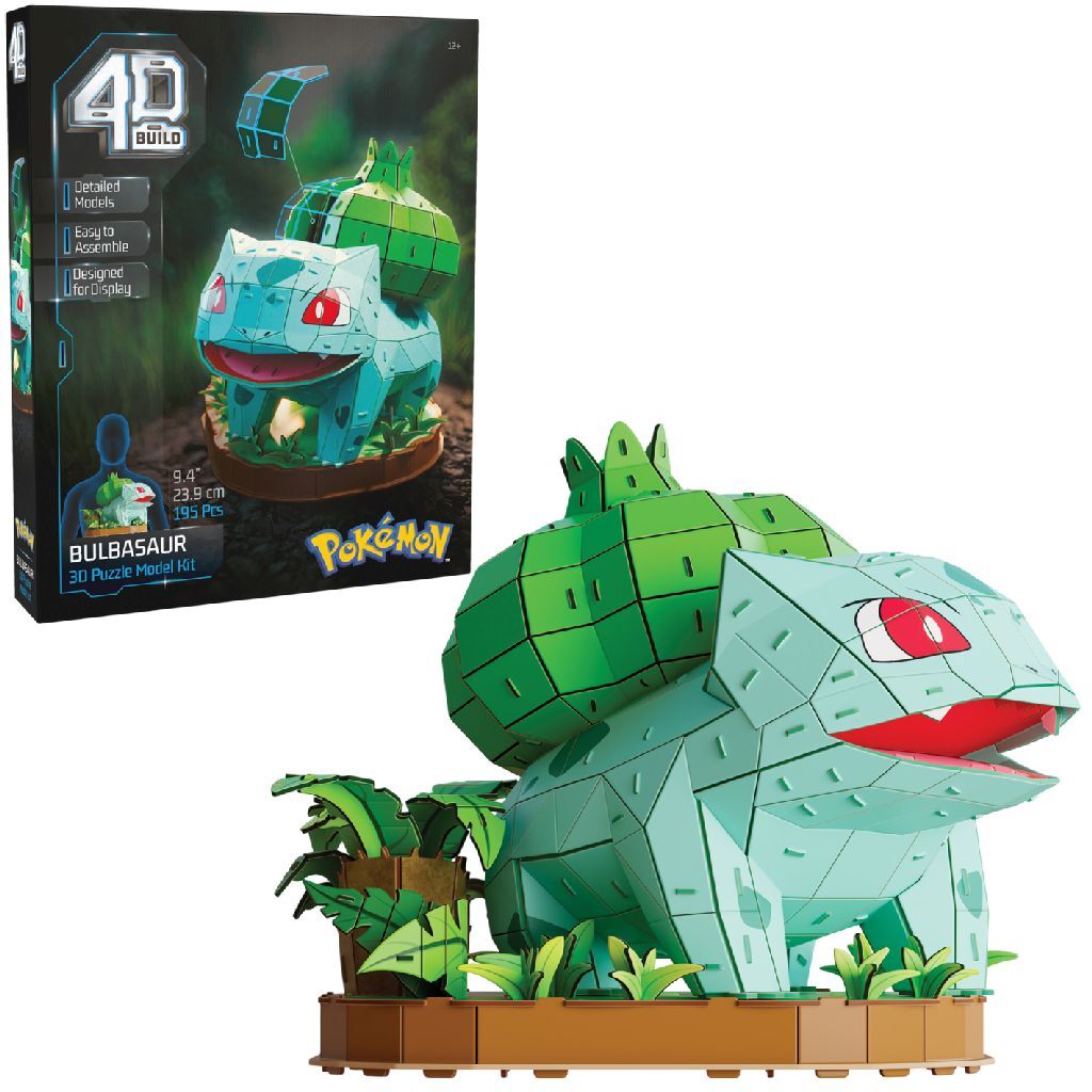 Pokemon Pok&Eacute;Mon 4D Build 3D Puzzel Balbasaur 195 Stukjes