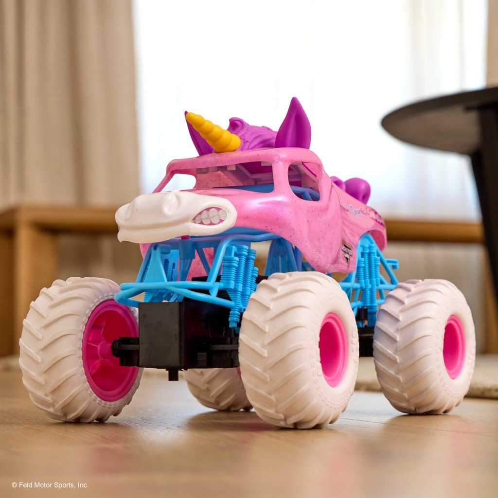 Monster Jam Rc Sparkle Smash 1:15 Roze/Wit