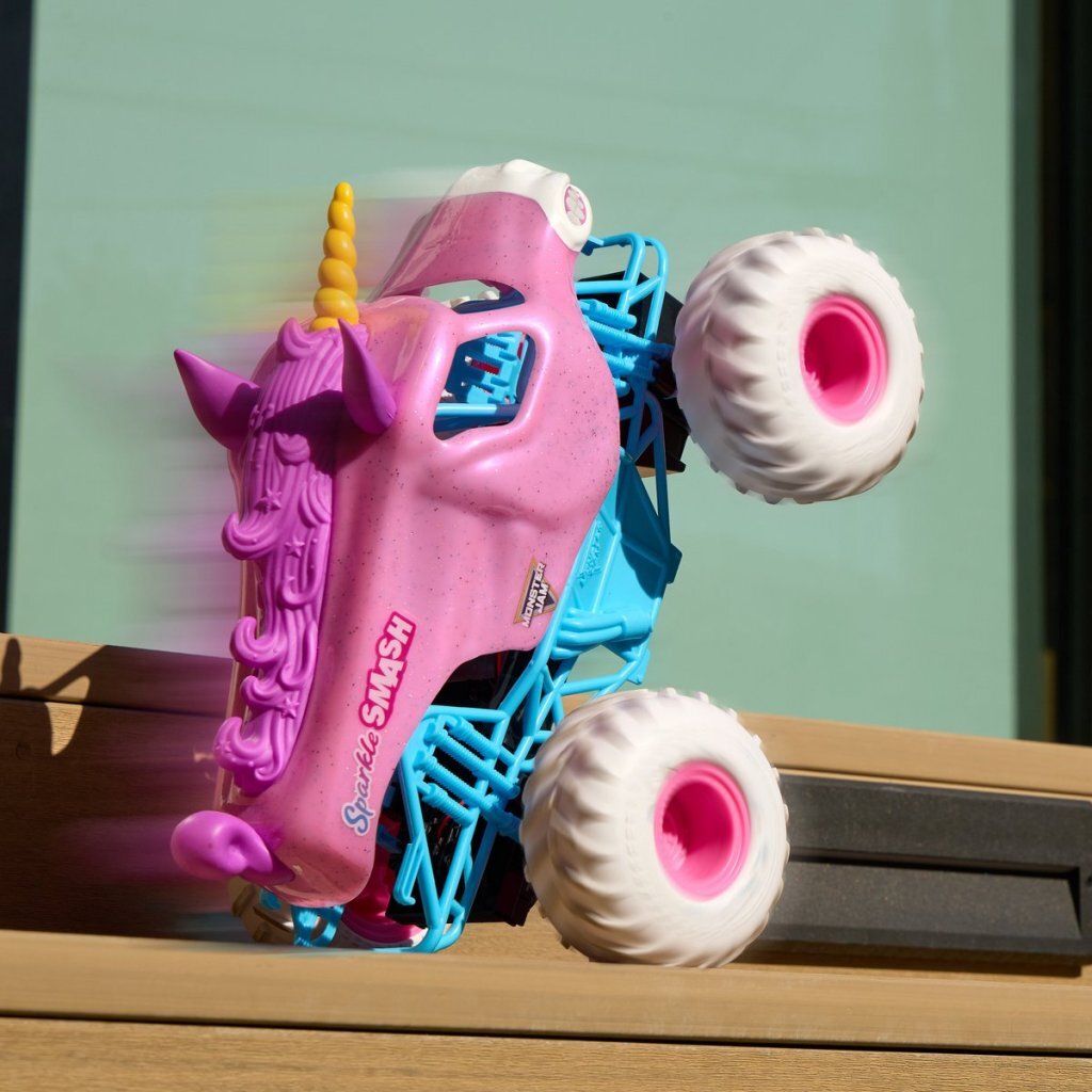 Monster Jam Rc Sparkle Smash 1:15 Roze/Wit