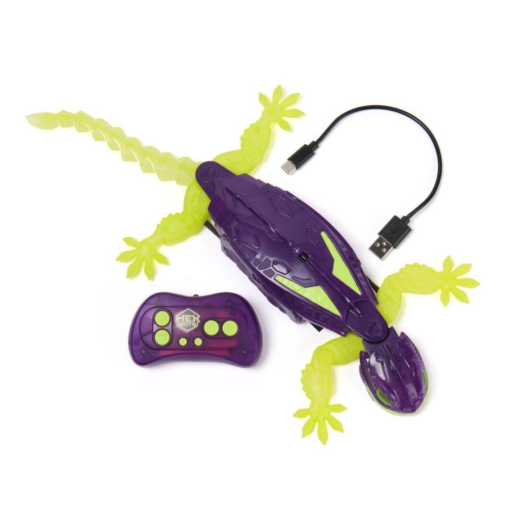 Overige Merken Hex Bots Wall Crawler Gecko Glow In The Dark + Licht