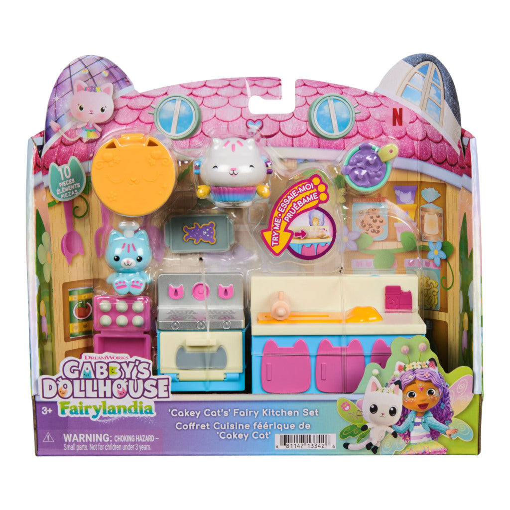 Gabby's Dollhouse Gabby'S Dollhouse Fairylandia Cakey Cat'S Fairy Kitchen
