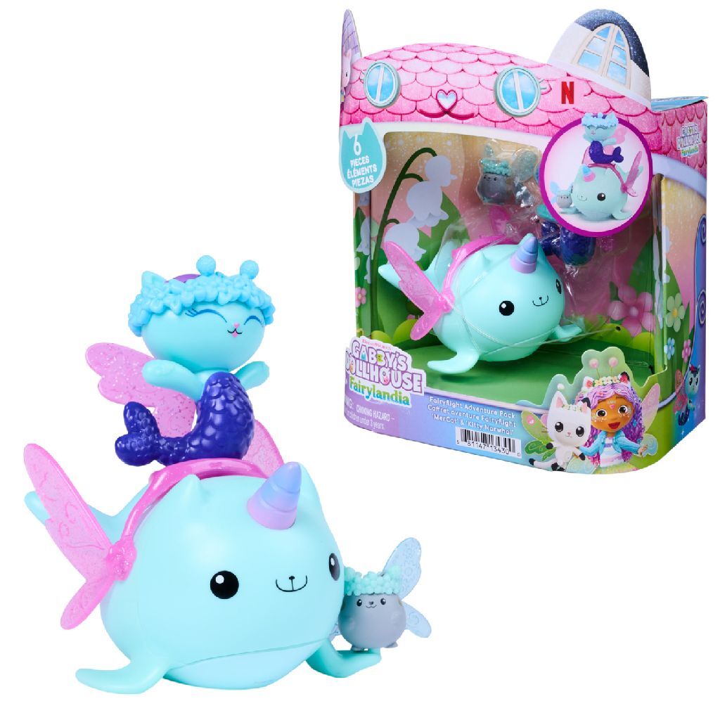 Gabby's Dollhouse Gabby'S Dollhouse Fairylandia Mercat And Narwhal