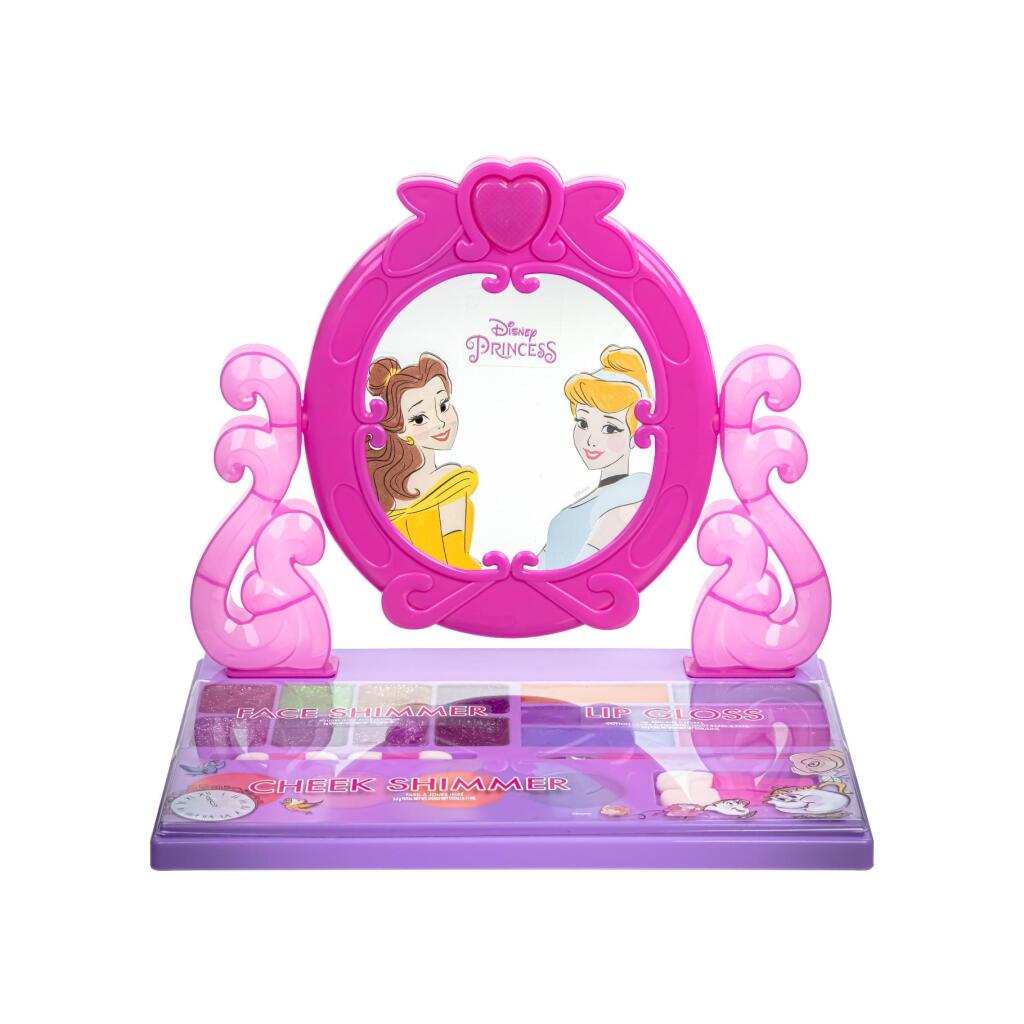 Disney Princess Kaptafel + Licht En Geluid + Make-Up Roze