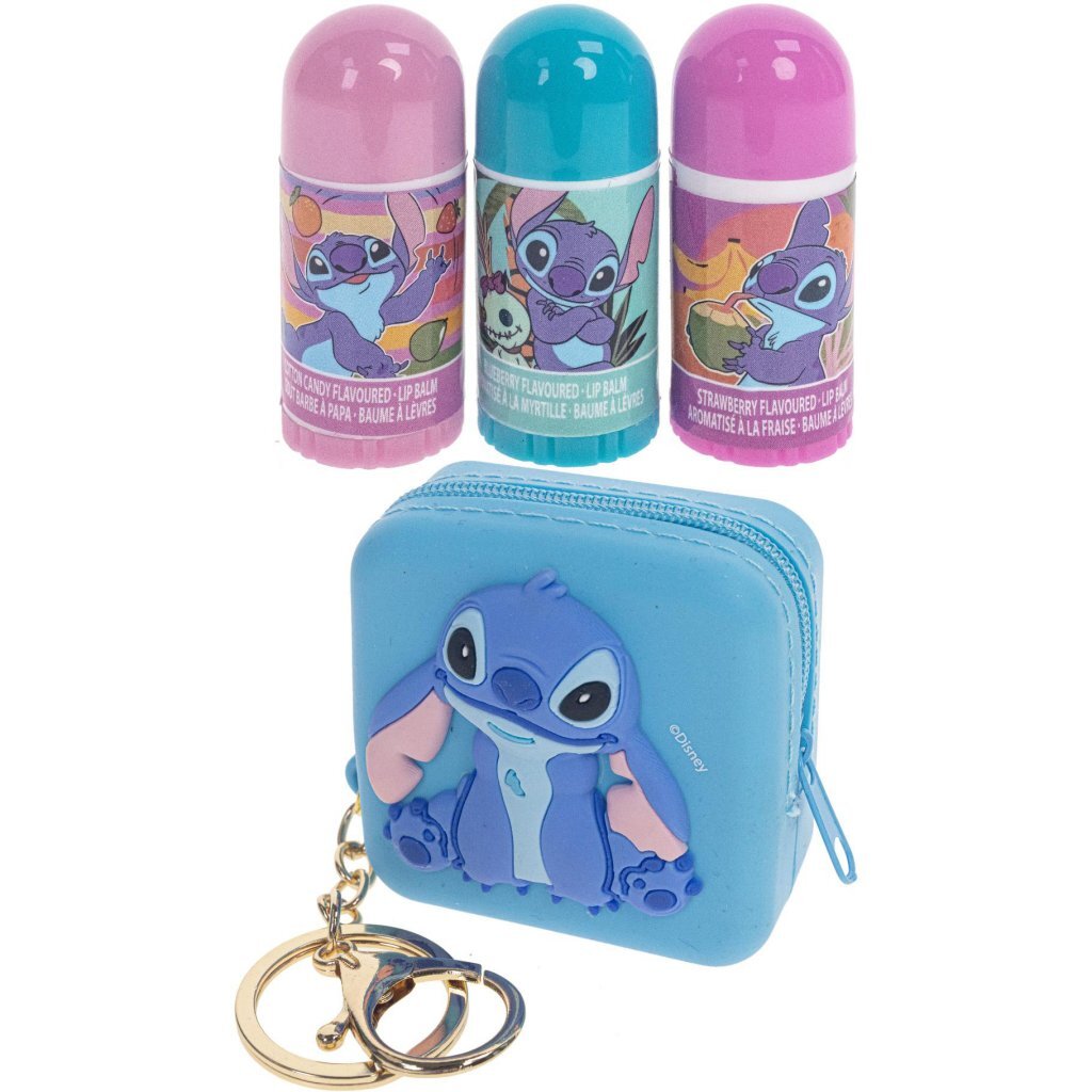 Disney Stitch Sleutelhanger Tasje Met Lipbalsem
