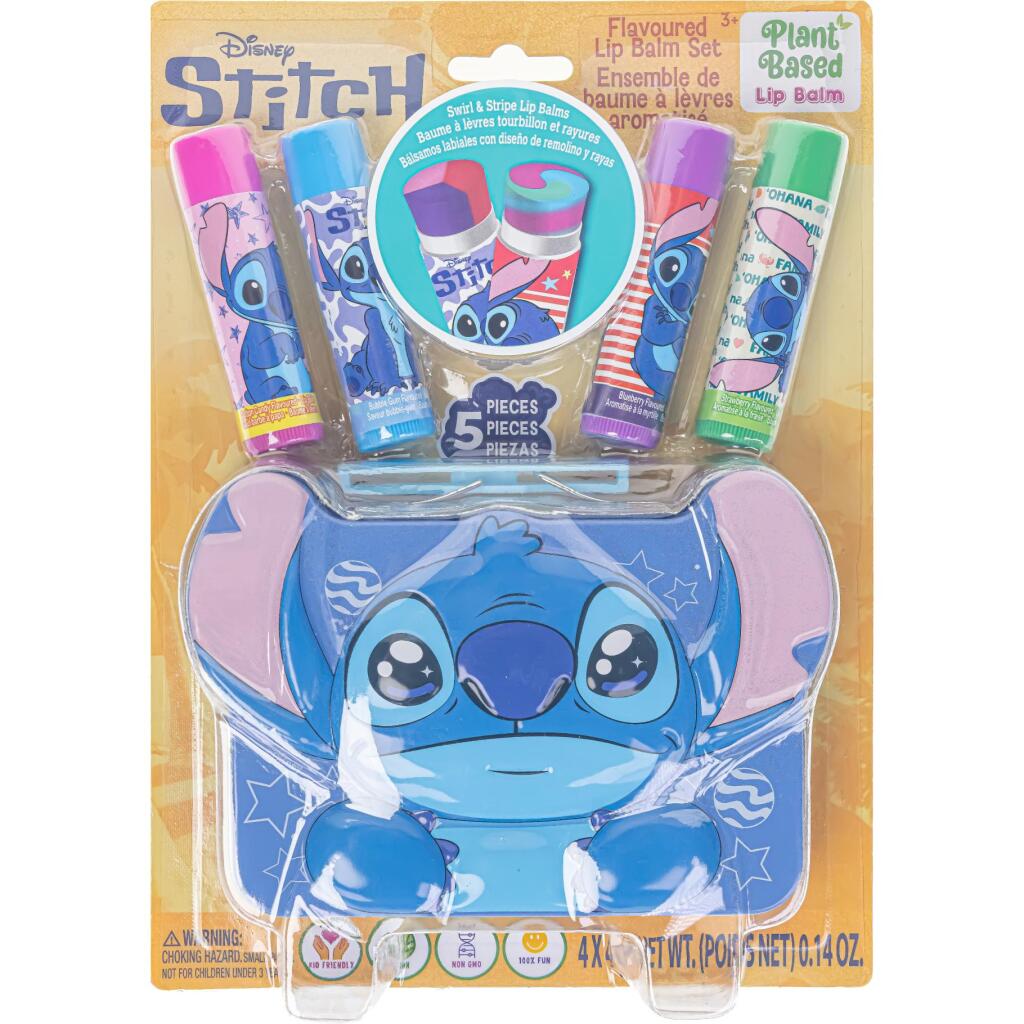 Disney Stitch 3D Tinnen Doosje Met Lipbalsem