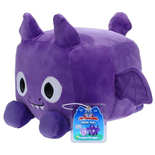 Overige Merken Pet Simulator Knuffel Paarse Draak