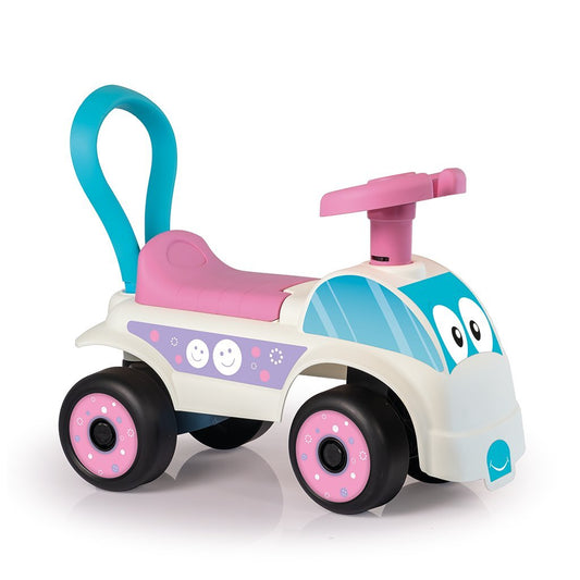Dolu Loopauto Roze/Wit