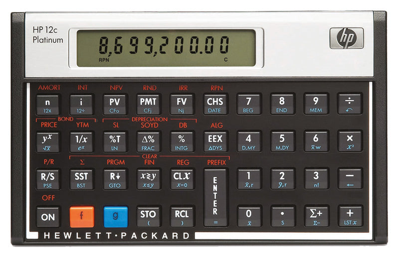 Hp Hp-12Cplat-Int Rekenmachine -12C Plat-Int Financieel Fr,Nl