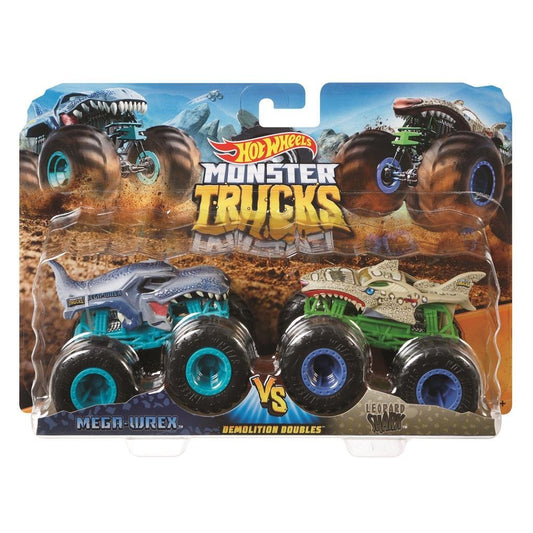 Mattel Hot Wheels Monster Trucks Mega Wrex En Leopard Shark Assorti