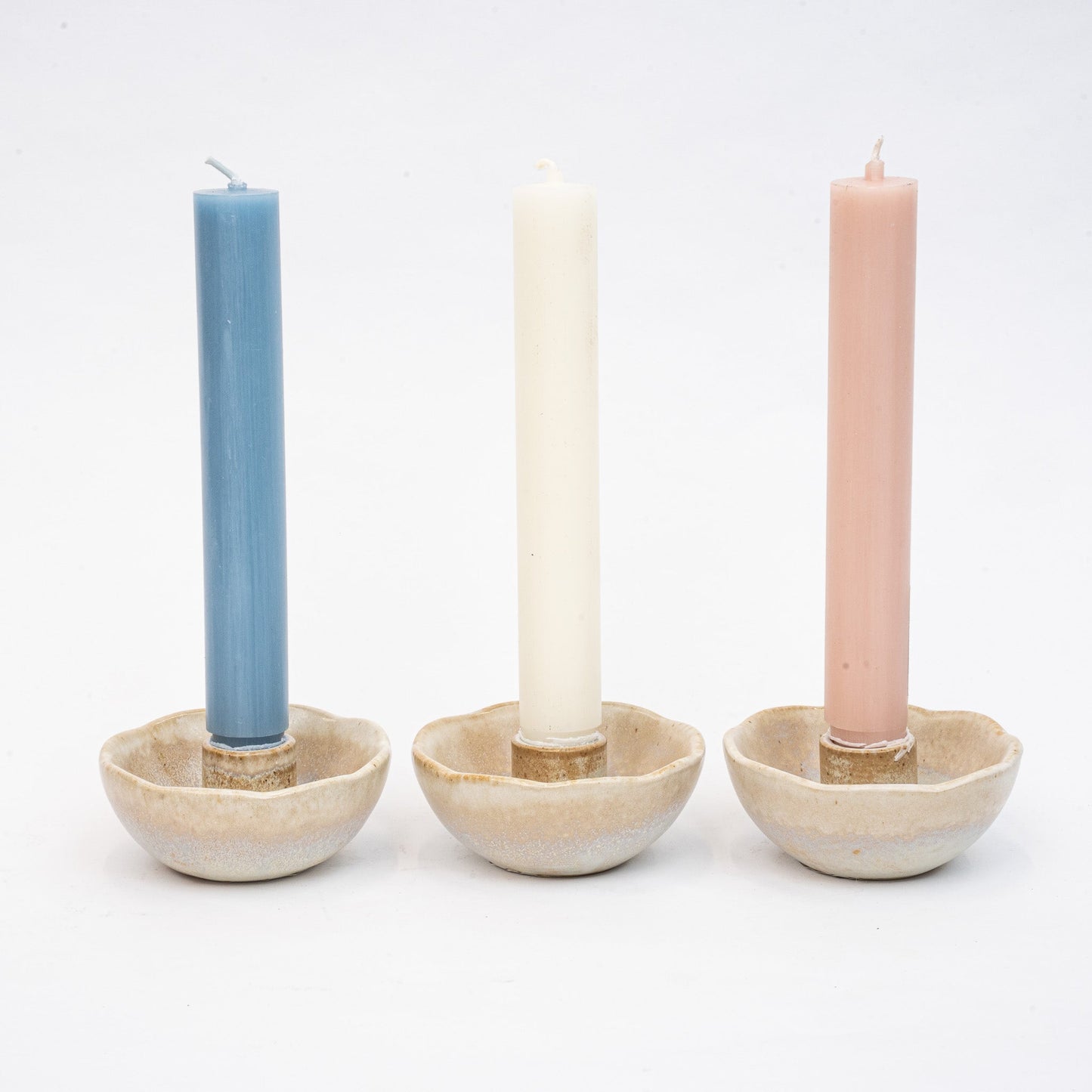 Pastel Harmony - Candle Set Of 3 - ↑ 18,5 Cm