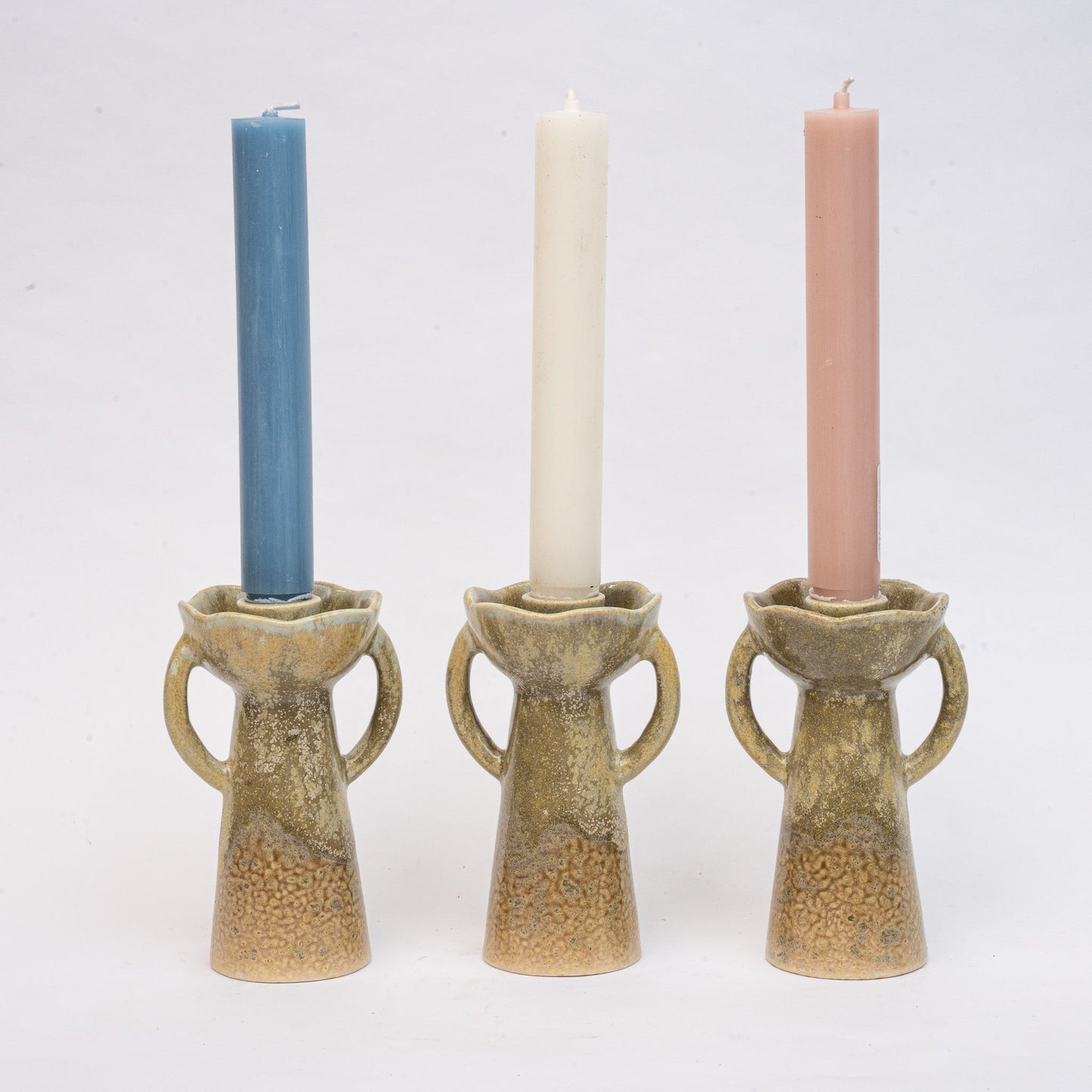 Pastel Harmony - Candle Set Of 3 - ↑ 18,5 Cm