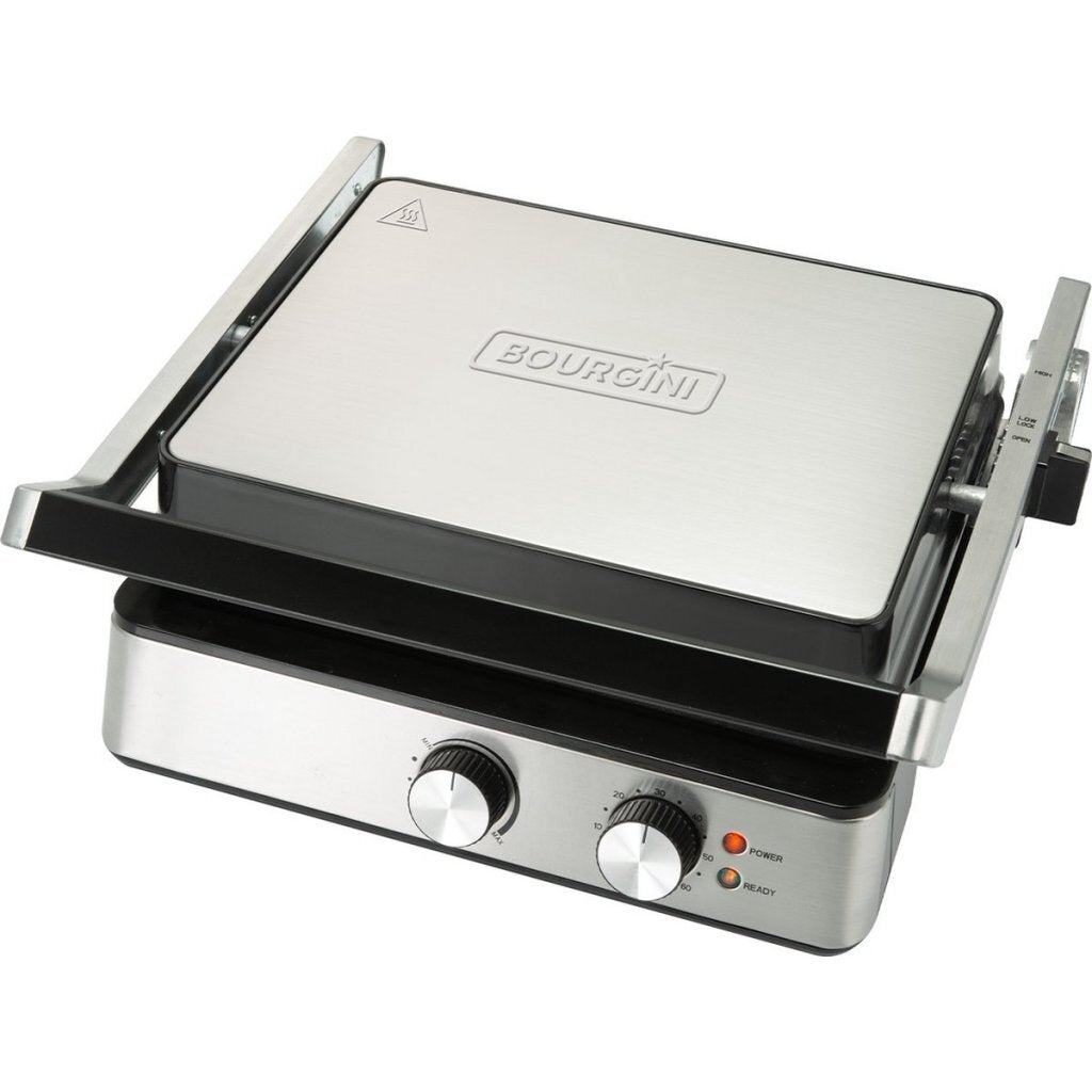 Bourgini Pure Contact Grill Rvs/Zwart