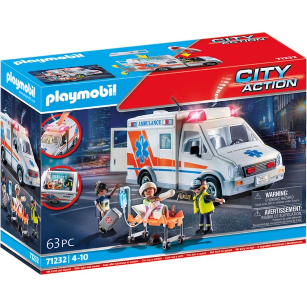 Playmobil 71232 Action Heroes Ambulance Promo + Licht En Geluid