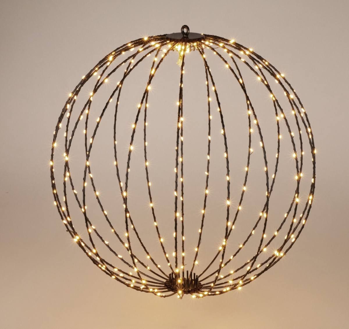 Lichtbol 400 Led - Metaal - 60 Cm - Met Timer - Warm Wit