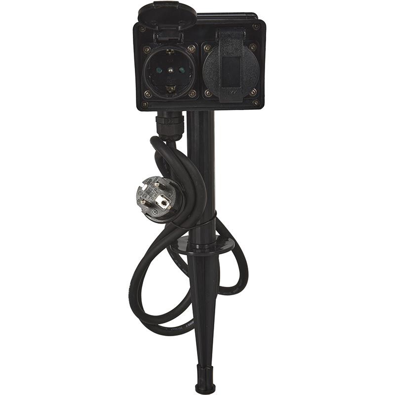 Fxcontrol Tuinstekkerdoos 4-Voudig - Buitencontactdoos 2+2-Voudig