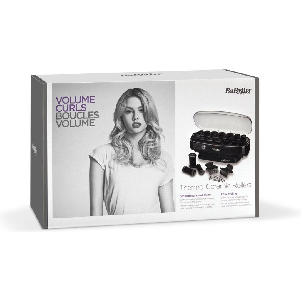 Babyliss Rs035E Thermo Ceramic Rollers Krulset Zwart