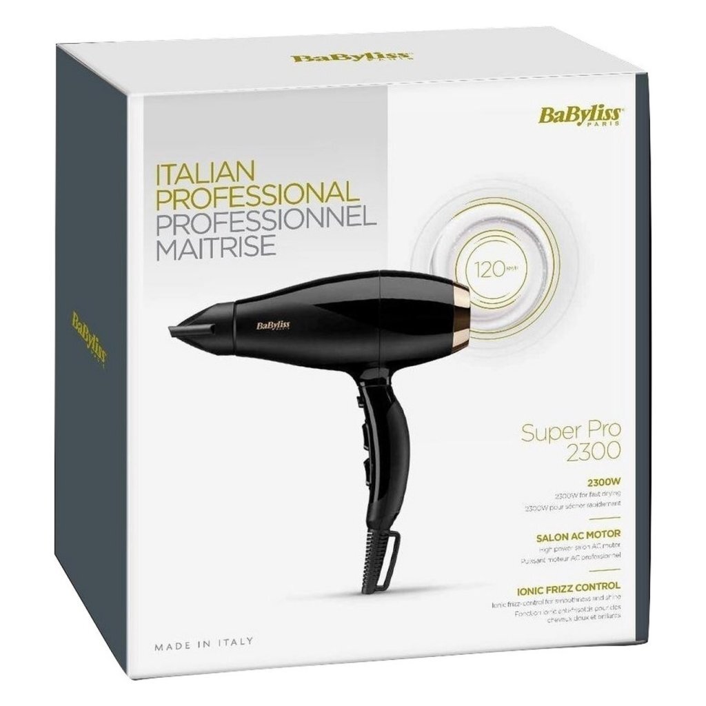 Babyliss 6714E Super Pro 2300 F&Ouml;Hn Zwart
