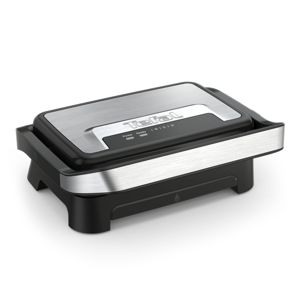 Tefal Gc270D Inicio Compact Contactgrill Zwart/Rvs