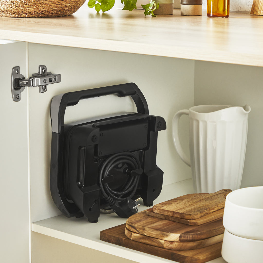 Tefal Gc270D Inicio Compact Contactgrill Zwart/Rvs