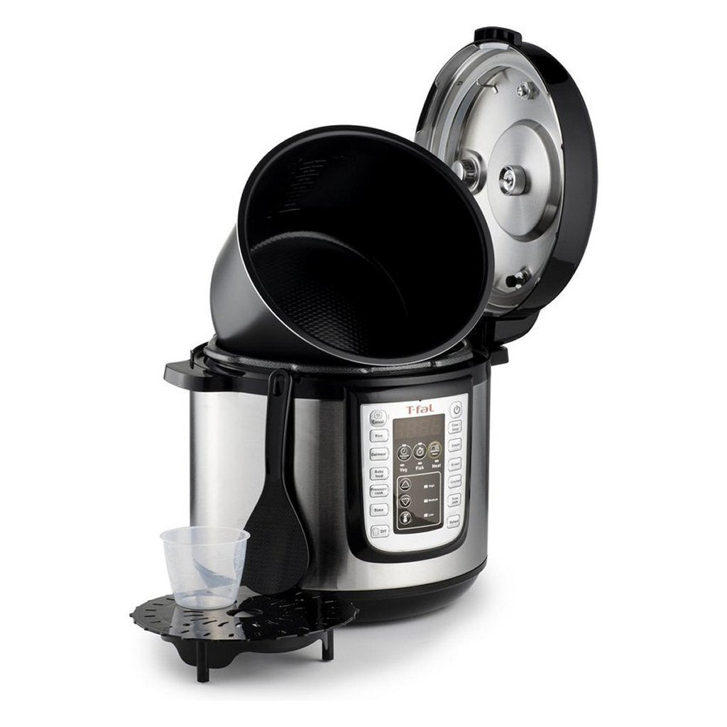 Tefal Cy505E All-In-One Slowcooker 6L Rvs/Zwart