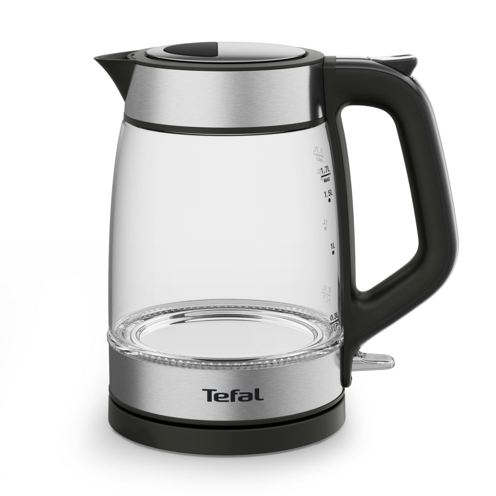 Tefal Ki6058 Glazen Waterkoker 1.7L 2200W Zwart/Rvs