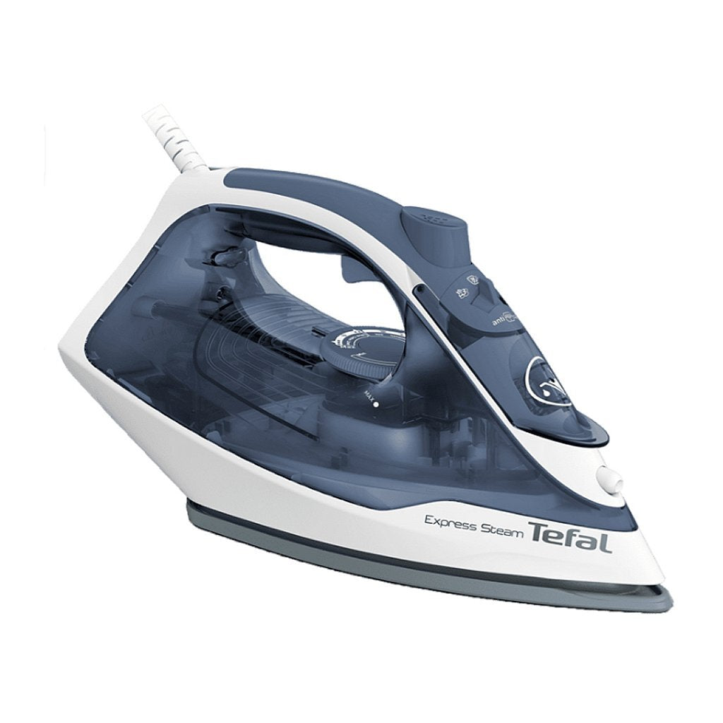 Tefal Fv2837 Express Steam Stoomstrijkijzer Donkerblauw/Wit
