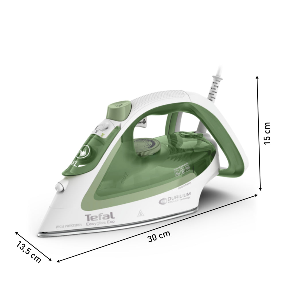 Tefal Fv5781 Easygliss Eco Stoomstrijkijzer Groen/Wit