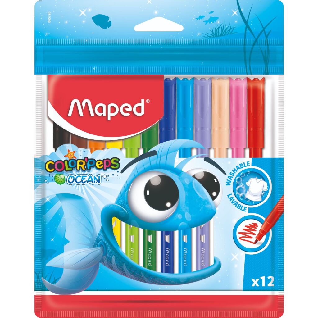 Maped Colorpeps Ocean Viltstiften 12 Stuks