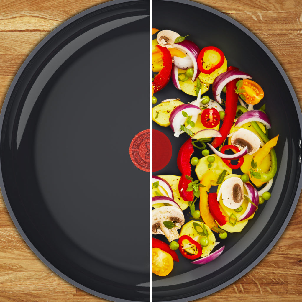 Tefal C47619 Change Black Keramische Wokpan 28 Cm Zwart