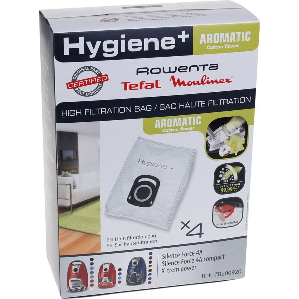 Rowenta Zr200920 Hygiene Plus Aromatic Stofzakken 4 Stuks