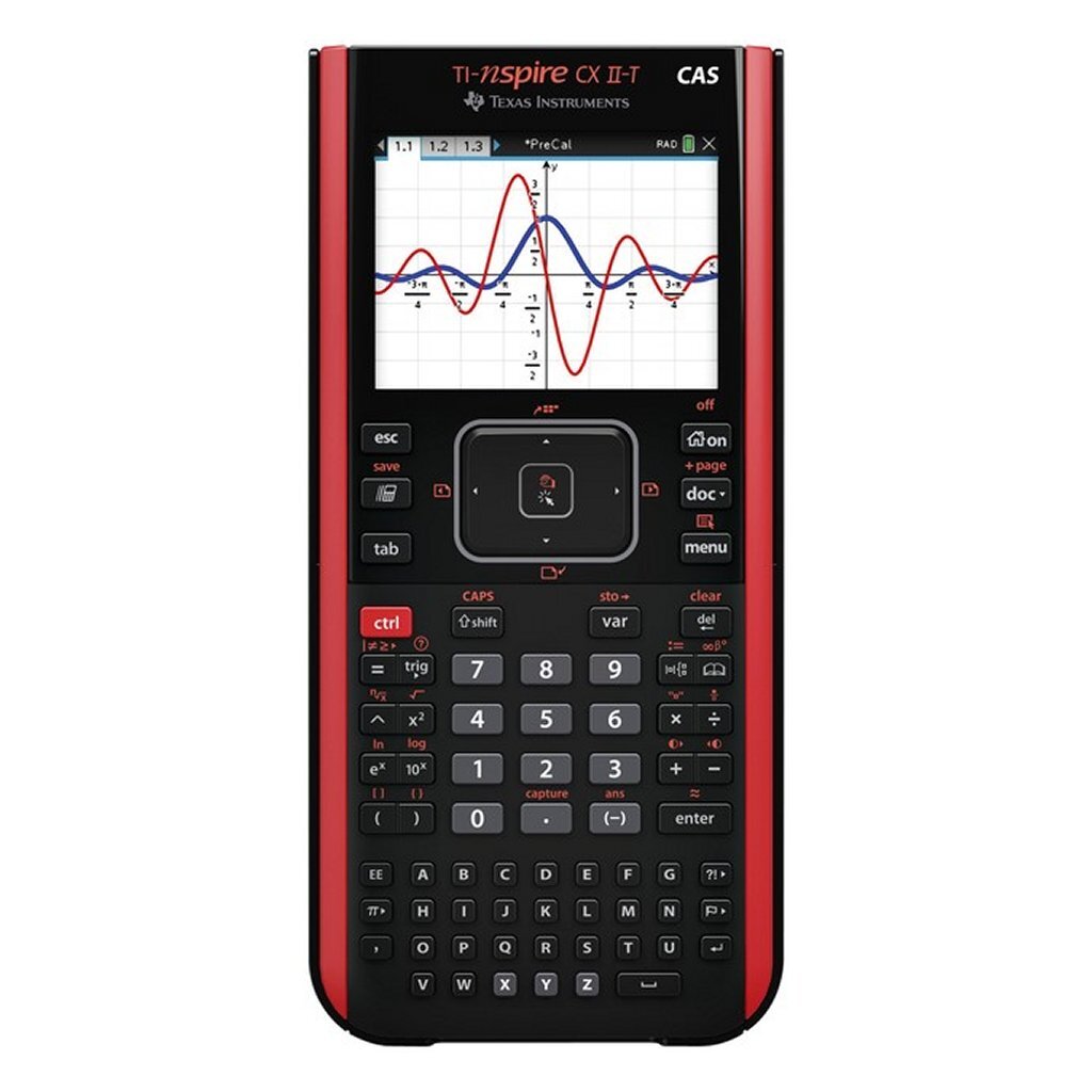 Texas Instruments Ti-Nscx2Cas-Fc Ti Nspire Cx Ii-T Cas Grafische Rekenmachine Zwart/Rood
