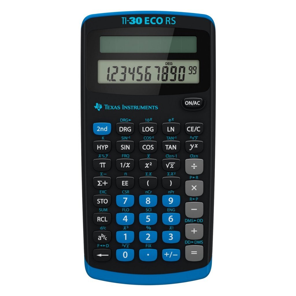 Texas Instruments Ti-30Rs-Fc Rekenmachine Zwart/Blauw