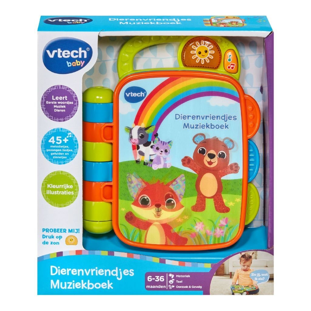 Vtech Baby Dierenvriendje Muziekboek + Licht