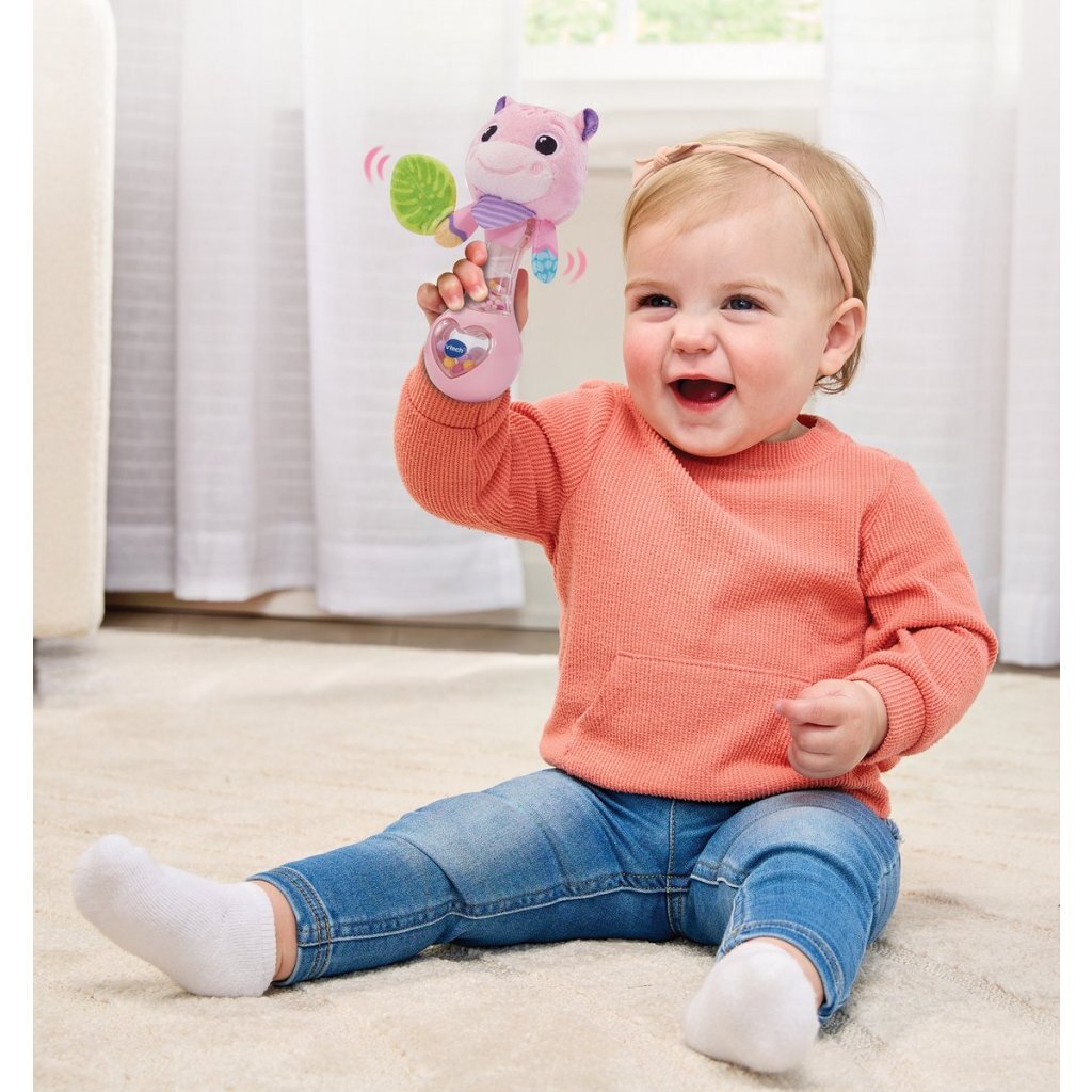 Vtech Baby Nijlpaard Rammelaar Roze