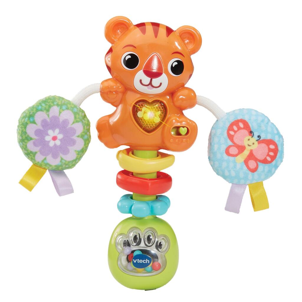 Vtech Baby Premium Collectie Tijger Rammelaar + Licht En Geluid
