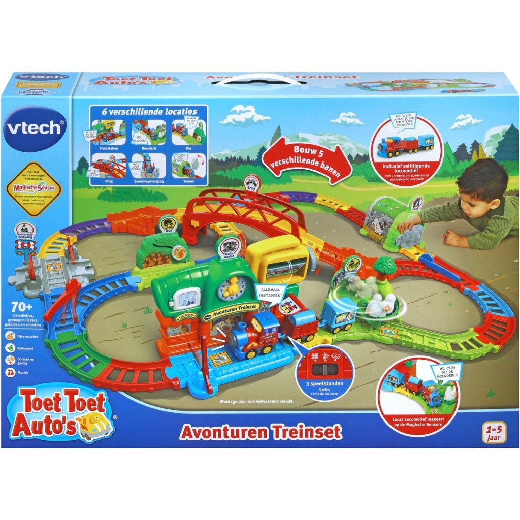 Vtech Toet Toet Avonturen Treinset Met Lucas Locomotief + Licht En Geluid