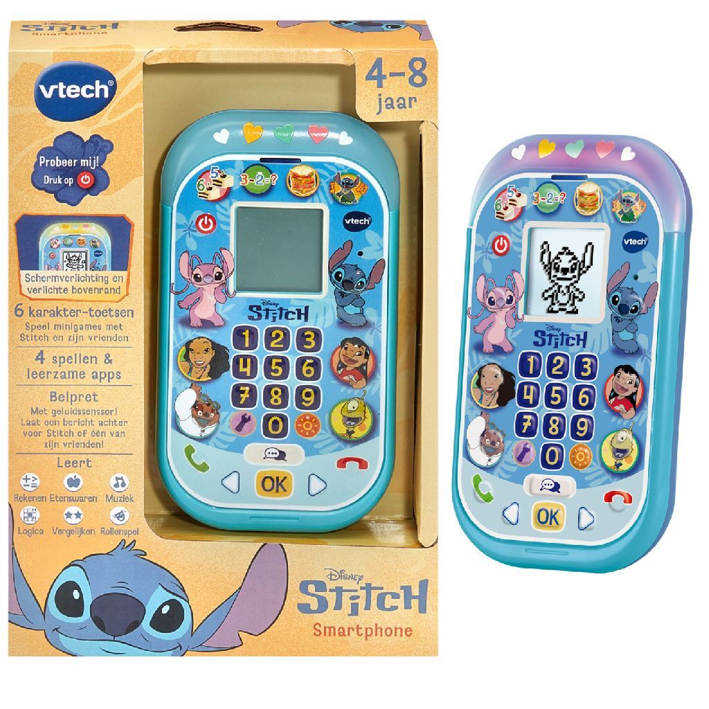 Vtech Disney Stitch Smartphone + Licht En Geluid