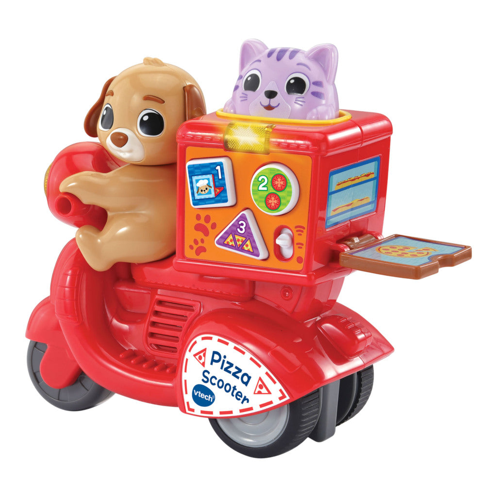 Vtech Baby Press And Go Pizza Scooter + Licht En Geluid