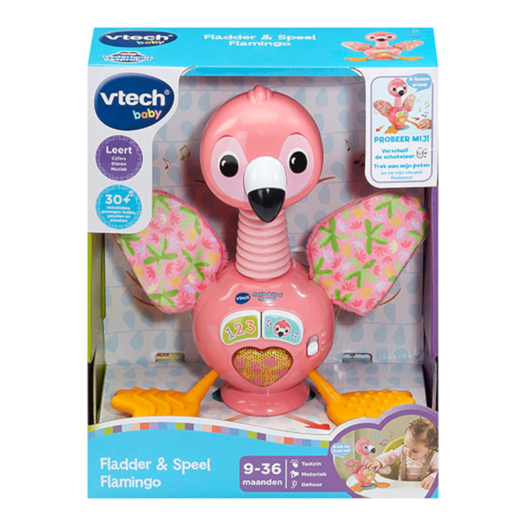Vtech Baby Fladder En Speel Flamingo + Licht En Geluid