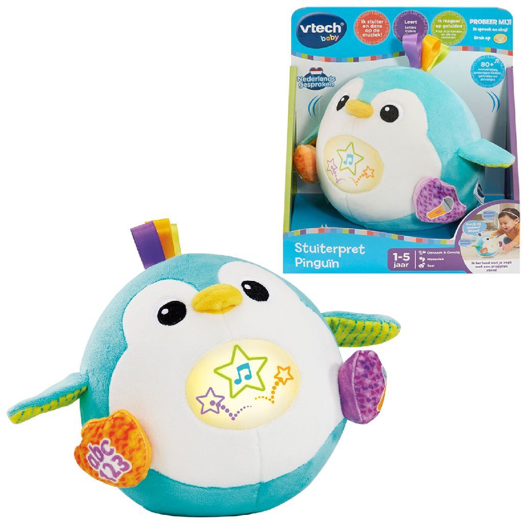 Vtech Baby Stuiterpret Pingu&Iuml;N + Licht En Geluid