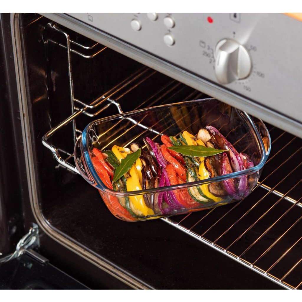 Pyrex Cook And Store Vershoudbakje Met Deksel 1L Glas/Groen/Transparant
